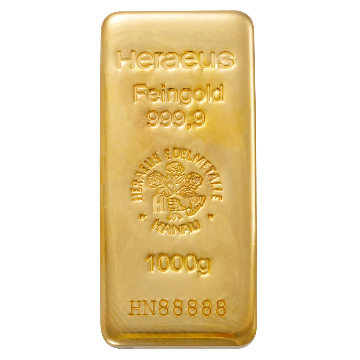 1kg Gold Cast Bar 999.9
