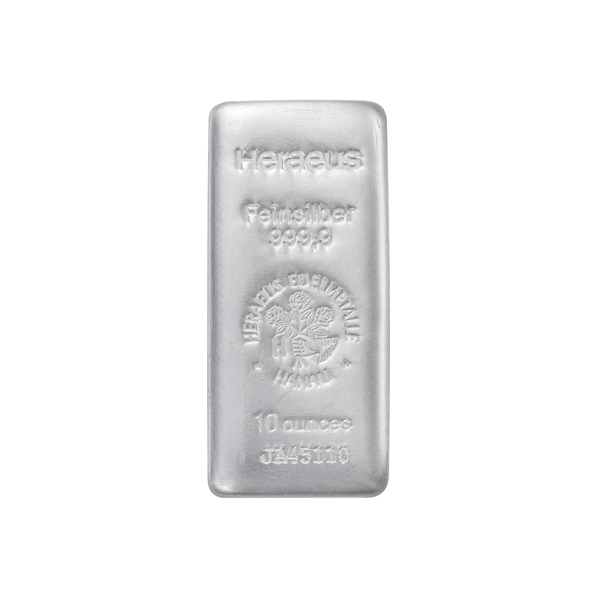 10oz Silver Cast Bar 999.9 front)