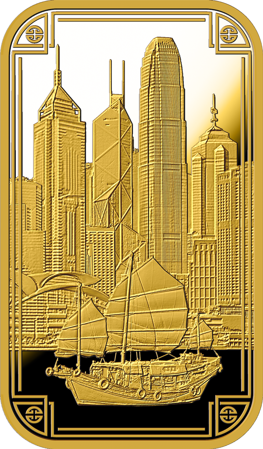 10g Gold Minted Bar 999.9 - Hong Kong Edition